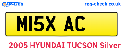 M15XAC are the vehicle registration plates.