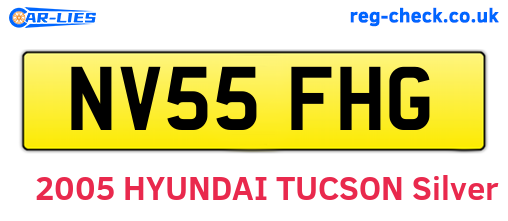 NV55FHG are the vehicle registration plates.