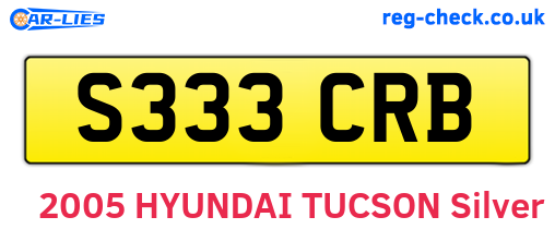 S333CRB are the vehicle registration plates.