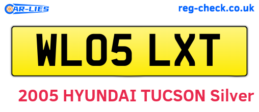 WL05LXT are the vehicle registration plates.