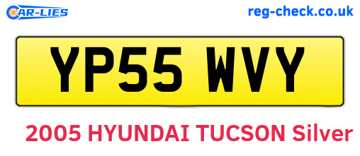 YP55WVY are the vehicle registration plates.