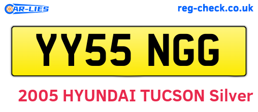YY55NGG are the vehicle registration plates.