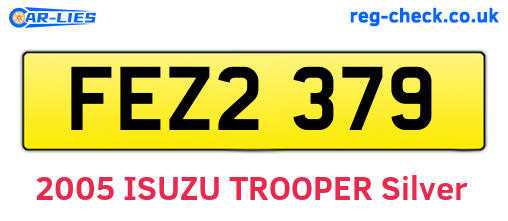 FEZ2379 are the vehicle registration plates.