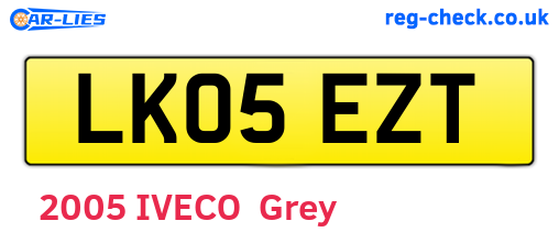 LK05EZT are the vehicle registration plates.