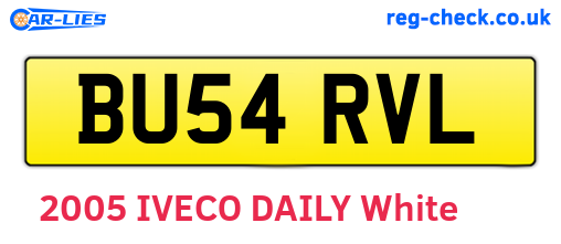 BU54RVL are the vehicle registration plates.