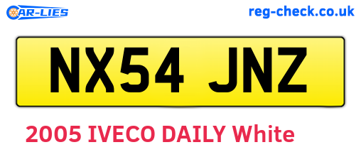 NX54JNZ are the vehicle registration plates.