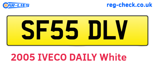 SF55DLV are the vehicle registration plates.