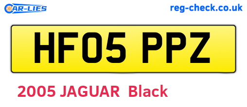 HF05PPZ are the vehicle registration plates.