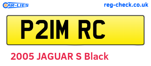 P21MRC are the vehicle registration plates.