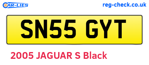 SN55GYT are the vehicle registration plates.