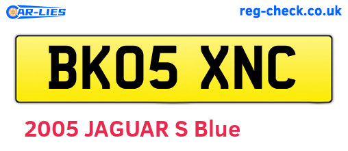 BK05XNC are the vehicle registration plates.
