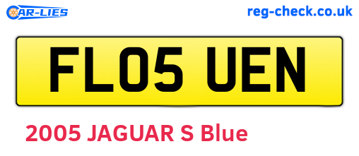FL05UEN are the vehicle registration plates.