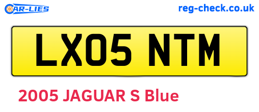 LX05NTM are the vehicle registration plates.