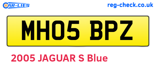 MH05BPZ are the vehicle registration plates.