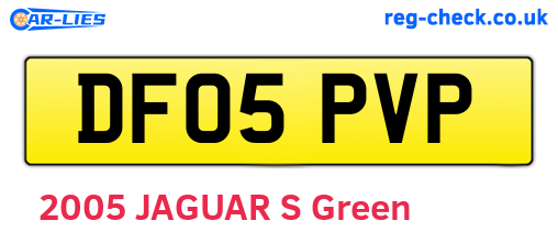 DF05PVP are the vehicle registration plates.