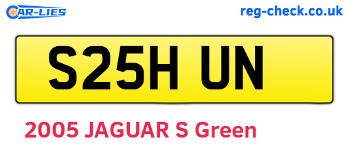 S25HUN are the vehicle registration plates.