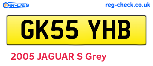 GK55YHB are the vehicle registration plates.