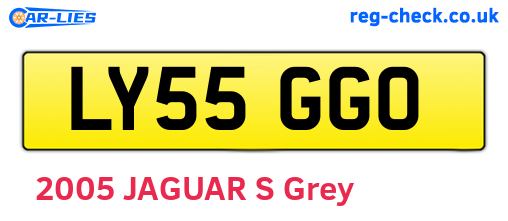 LY55GGO are the vehicle registration plates.