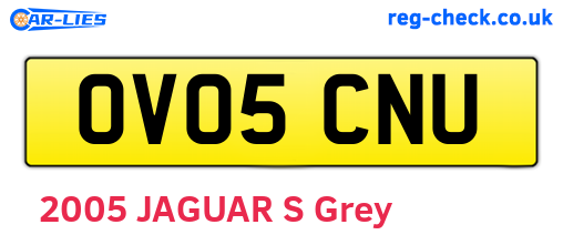 OV05CNU are the vehicle registration plates.