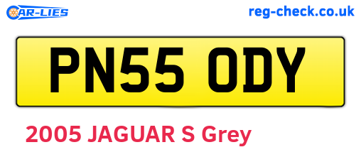 PN55ODY are the vehicle registration plates.