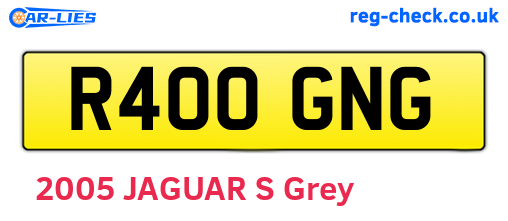 R400GNG are the vehicle registration plates.