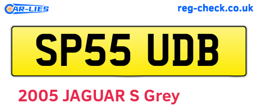 SP55UDB are the vehicle registration plates.