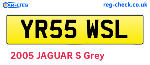 YR55WSL are the vehicle registration plates.