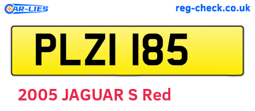 PLZ1185 are the vehicle registration plates.