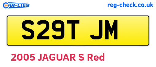 S29TJM are the vehicle registration plates.