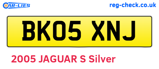 BK05XNJ are the vehicle registration plates.