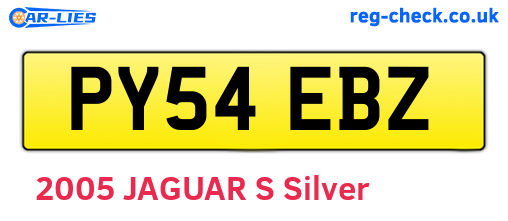 PY54EBZ are the vehicle registration plates.