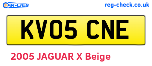 KV05CNE are the vehicle registration plates.