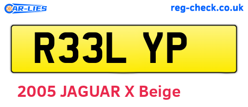 R33LYP are the vehicle registration plates.