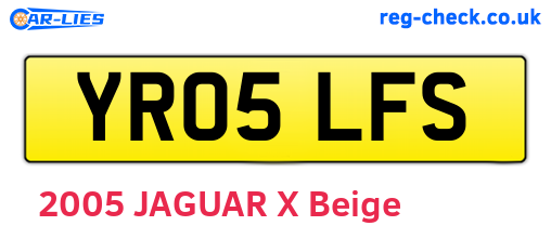 YR05LFS are the vehicle registration plates.