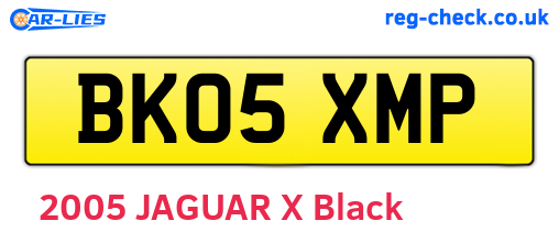 BK05XMP are the vehicle registration plates.