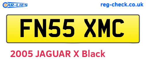FN55XMC are the vehicle registration plates.
