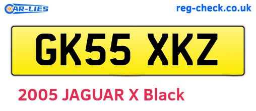GK55XKZ are the vehicle registration plates.