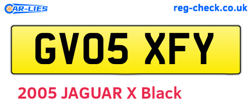 GV05XFY are the vehicle registration plates.