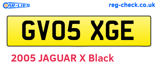 GV05XGE are the vehicle registration plates.