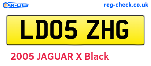 LD05ZHG are the vehicle registration plates.