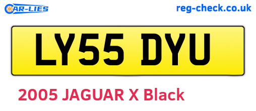 LY55DYU are the vehicle registration plates.