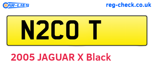 N2COT are the vehicle registration plates.