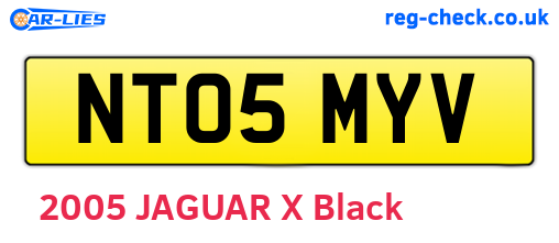 NT05MYV are the vehicle registration plates.