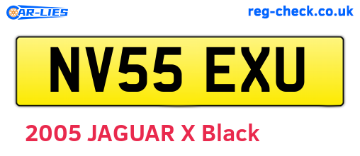 NV55EXU are the vehicle registration plates.