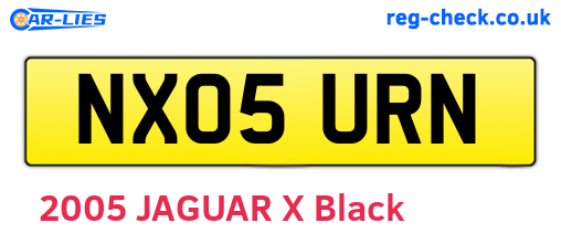 NX05URN are the vehicle registration plates.