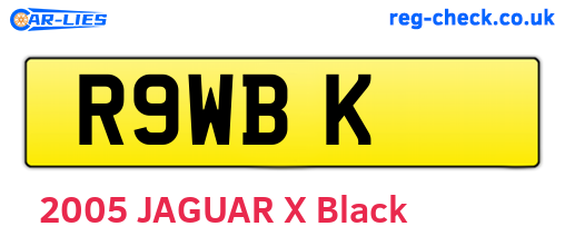 R9WBK are the vehicle registration plates.