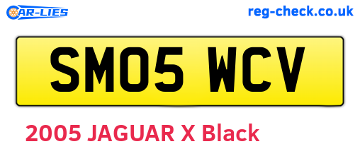 SM05WCV are the vehicle registration plates.