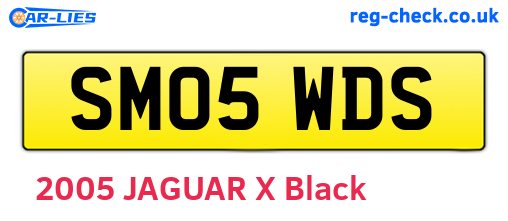 SM05WDS are the vehicle registration plates.