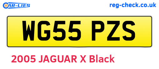 WG55PZS are the vehicle registration plates.