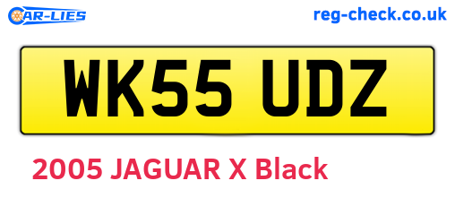 WK55UDZ are the vehicle registration plates.